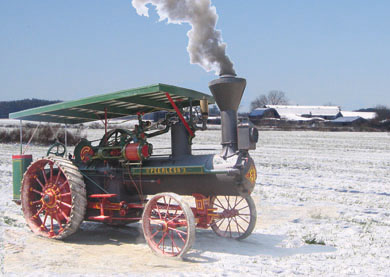 Peerless Steam Engine Christmas Cards