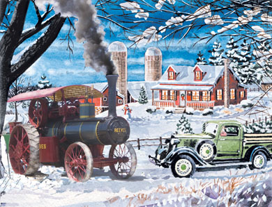 Reeves Steam Engine Christmas Cards